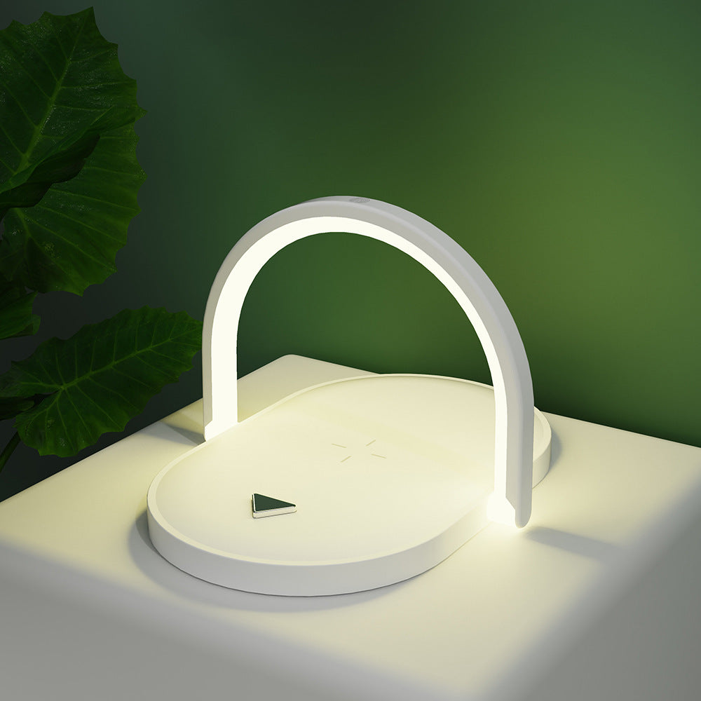 Cargador inalámbrico con lámpara LED