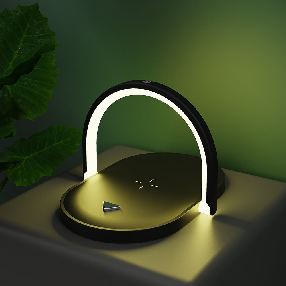 Cargador inalámbrico con lámpara LED