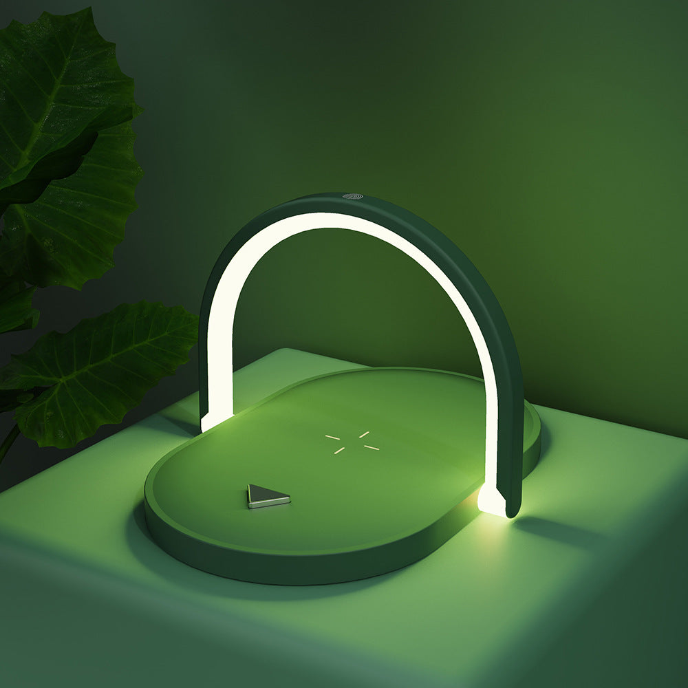 Cargador inalámbrico con lámpara LED