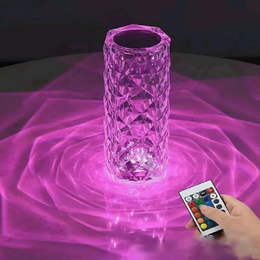 Lámpara de Cristal LED con 16 Colores