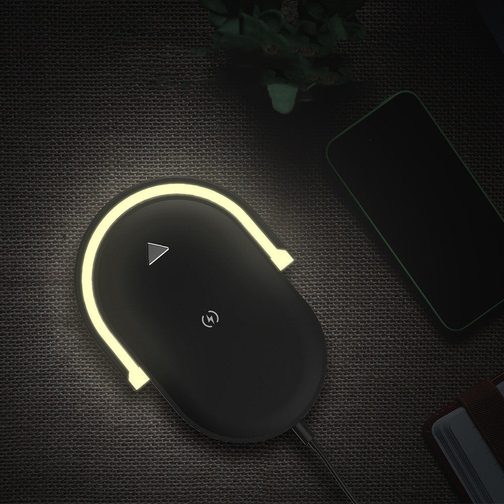 Cargador inalámbrico con lámpara LED
